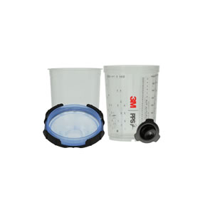 3M PPS Series 2.0 Lid, Std/Lg, 125u Micron Filter, 25/pk, 1 pk/cs