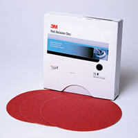Red Abrasive Stikit Disc, 6 in, P240, 100 discs per roll
