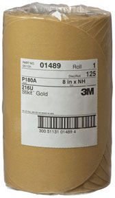 Stikit Gold Disc Roll 01489, 8", P180A, 125 discs/roll