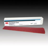 Red Abrasive Stikit Sheet, 2 3/4 in X 16 1/2 in, P80 D Weight, 25 sheets per box