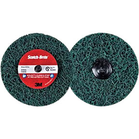 Scotch-Brite Roloc+ Clean & Strip XT Pro Extra Cut Disc, XC-DR+, A/O Extra Coarse, 4 in x 1/2 in