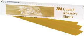 Production Resinite Gold Sheet 02569, 2 3/4" x 17 1/2", P150A, 50 sheets/box