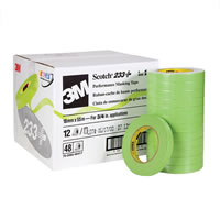 Scotch 233+ Green Automotive Masking Tape, 3/4" x 55m, 48 Rolls