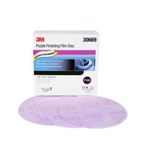 Purple Finishing Film Hookit Disc, 6 in, P1000, 50 discs per box