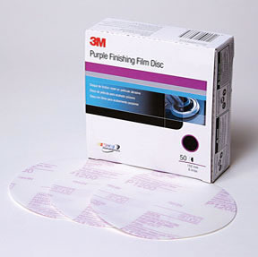 Purple Finishing Film Hookit Disc,  6 in, P600, 50 discs per box