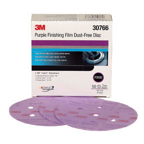 Purple Finishing Film Hookit Disc, P2000