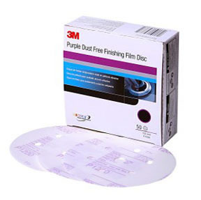 Purple Finishing Film Hookit Disc Dust-Free, 6 inch, P1200 grade