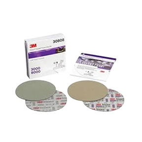 6" Trizact Hookit Foam Disc Kit, 3000 & 8000, 2 Discs/Kit, 5 Kits/Carton, 4 Cartons/Case