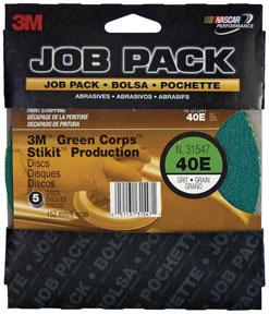 Green Corps Stikit Disc 31547, 6", 40E, 5, discs/pack