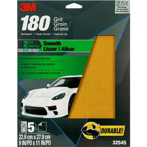 Production Resinite Gold Sheet 32545, 9" x 11", P180A, 5 sheets/pack