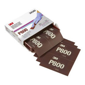 Flexible Abrasive Hookit Sheet, 5.5 in x 6.8 in, P800