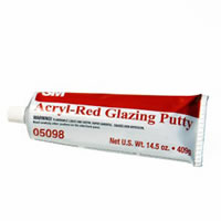 3M Acryl-Red Glazing Putt, 14.5 oz tube