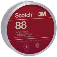 Scotch Vinyl Plastic Electrical Tape Super 88, 3/4" x 66'