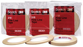 Scotch Fine Line Tape 218, 1/8" x 60 yd