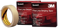 Scotch Fine Line Striping Tape, 8 Pull Outs, 1" x 550"