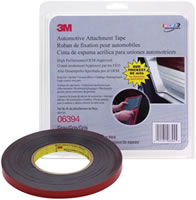 Automotive Attachment Tape, Gray, 1/2 In x 10 Yds, 90 mil