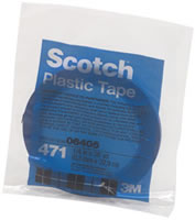 Scotch Plastic Tape 471 Blue, 1/4" x 36 yd