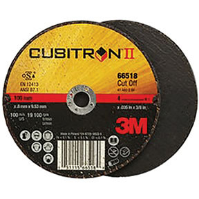 3M Cubitron II Cut-Off Wheel, T1, 4 in x .035 in x 3/8 in, 25 per inner