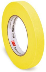 24 MM Automotive Refinish Yellow Masking Tape-1 roll