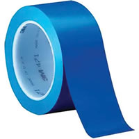 3M Vinyl Tape 471, Blue, 1/4 in x 36 yd, 5.2 mil