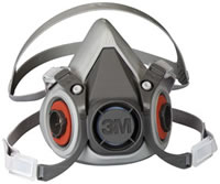 3M Half Facepiece Reusable Respirator 6200/07025(AAD) Medium 24 EA/Case