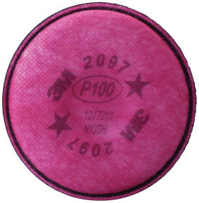 Particulate Filter 2097/07184(AAD), P100, with Nuisance Level Organic Vapor Relief