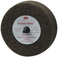 Scotch-Brite Rivet Cleaning Disc 07410, 4" x 1 1/4"