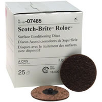 3" Scotch-Brite Roloc Brown Coarse Surface Conditioning Disc