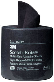 Scotch-Brite Multi-Flex Abrasive Sheet Roll 07521 General Purpose, 8" x 20'