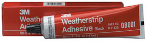 Super Weatherstrip Adhesive 08001 Yellow, 5 oz Tube