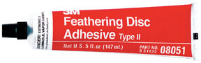 Feathering Disc Adhesive (Type 2) 08051, 5 oz Tube