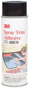 Spray Trim Adhesive 08074, 16.8 Net Wgt oz