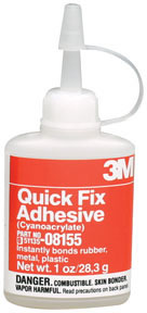 Quick Fix Adhesive 08155, 1 oz Bottle