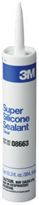 Super Silicone Seal 08663 Clear, 1/10 gal cartridge