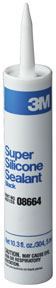 Super Silicone Seal 08664 Black, 1/10 gal cartridge