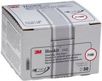 Hookit Finishing Film Disc 00908, 3", P1200, 50 discs/bx