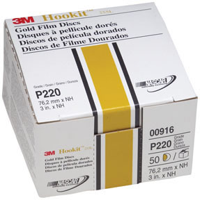 3M Hookit Gold Disc, 3 in, P220