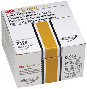 3M Hookit Gold Disc, 3 in, P120