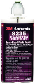 Automix Semi-Rigid Parts Repair 08235, 200 mL Cartridge, 6/cs