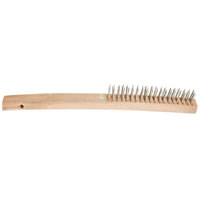 Wood Handle Wire Brush, 14"