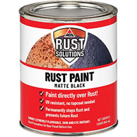 RS Matte Black Rust Paint Quart