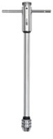 T-Handle Ratcheting Tap Wrench, 10" Extended Length for Tap Sizes No. 0 - 1/4", Carded