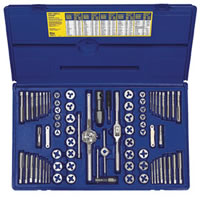 76 Pc. Machine Screw and SAE/Metric Tap and Hex Die Set