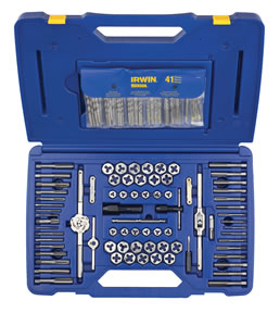 117 Pc. Machine Screw / Fractional / Metric Tap & Hex Die and Drill Bit Deluxe Set