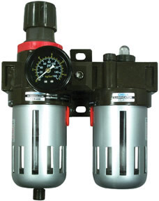 Filter, Regulator  & Lubricator  with Gauge  for Compressed  Air System