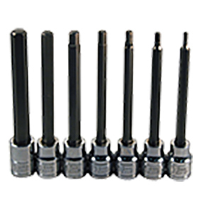 7 Pc. 4.5" Long Metric  Hex Bit Socket Set