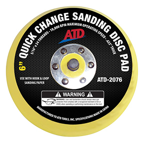 6" Quick Change Sanding Disc Pad