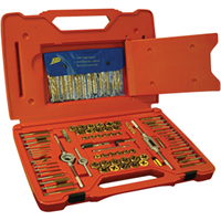 Machine Screw, Fractional & Metric Tap & Die Drill Bit Set, 117 pc.