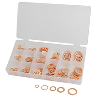 Copper Washer Metric Assortment, 125 Pc