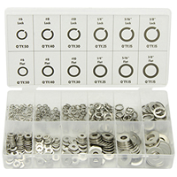 350 Pc. Stainless Lock and Flat Washer Assortment